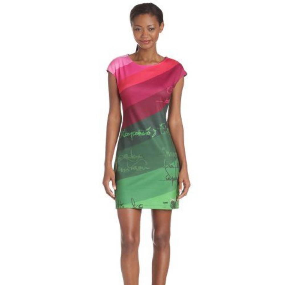 Desigual Tra La Short Sleeve Mini Dress - Picture 4 of 4